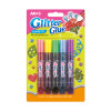 Pegamento Escarchado, Colores Confetti, Blister x 5 Tubos (10.5 mL c.u.)